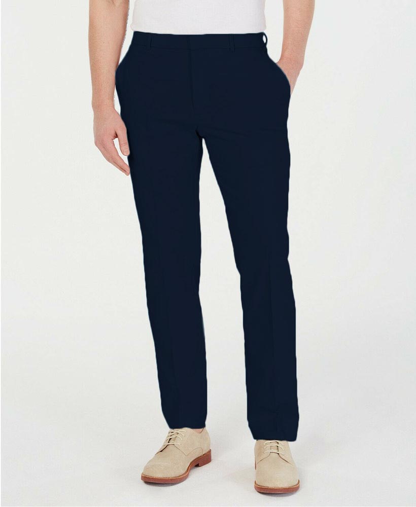 tommy hilfiger men's modern-fit th flex stretch plaid dress pants Tommy Hilfiger Men's Modern-Fit Wool Th-Flex Stretch Suit Separates Pant - Blue Rust Plaid